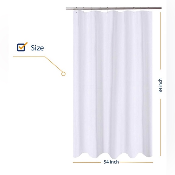 N&Y Home Bath N Y Home Extra Long Stall Shower Curtain Poshmark
